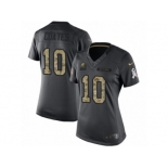 Women Nike Cleveland Browns #10 Sammie Coates Limited Black 2016 Salute to Service NFL Jersey