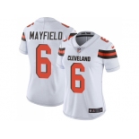 Women Nike Cleveland Browns #6 Baker Mayfield White Stitched NFL Vapor Untouchable Limited Jersey