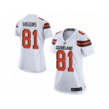 Women Nike Cleveland Browns #81 Rashard Higgins Game White NFL Jersey