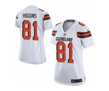 Women Nike Cleveland Browns #81 Rashard Higgins Game White NFL Jersey