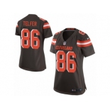 Women Nike Cleveland Browns #86 Randall Telfer Game Brown Team Color NFL Jersey