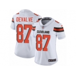 Women Nike Cleveland Browns #87 Seth DeValve White Vapor Untouchable Limited Player NFL Jersey