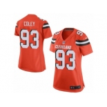 Women Nike Cleveland Browns #93 Trevon Coley Game Orange Alternate NFL Jersey