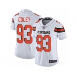 Women Nike Cleveland Browns #93 Trevon Coley White Vapor Untouchable Elite Player NFL Jersey