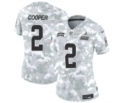 Women's Cleveland Browns #2 Amari Cooper 2024 F.U.S.E Arctic Camo Salute To Service Limited Stitched Jersey