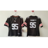 Women's Cleveland Browns #95 Myles Garrett Brown 2024 F.U.S.E Stitched Jersey