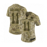 Women's Nike Cleveland Browns #11 Antonio Callaway Limited Camo 2018 Salute to Service NFL Jersey