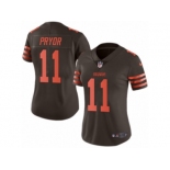 Women's Nike Cleveland Browns #11 Terrelle Pryor Limited Brown Rush NFL Jersey