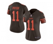 Women's Nike Cleveland Browns #11 Terrelle Pryor Limited Brown Rush NFL Jersey