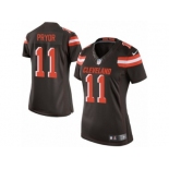 Women's Nike Cleveland Browns #11 Terrelle Pryor Limited Brown Team Color NFL Jersey