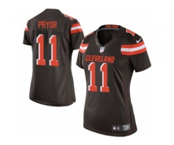 Women's Nike Cleveland Browns #11 Terrelle Pryor Limited Brown Team Color NFL Jersey