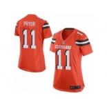 Women's Nike Cleveland Browns #11 Terrelle Pryor Limited Orange Alternate NFL Jersey