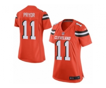 Women's Nike Cleveland Browns #11 Terrelle Pryor Limited Orange Alternate NFL Jersey