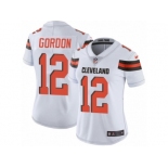 Women's Nike Cleveland Browns #12 Josh Gordon Vapor Untouchable Limited White NFL Jersey