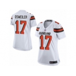 Women's Nike Cleveland Browns #17 Brock Osweiler Limited White NFL Jersey