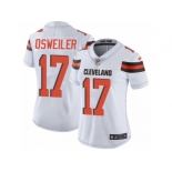 Women's Nike Cleveland Browns #17 Brock Osweiler Vapor Untouchable Limited White NFL Jersey