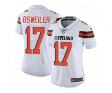 Women's Nike Cleveland Browns #17 Brock Osweiler Vapor Untouchable Limited White NFL Jersey