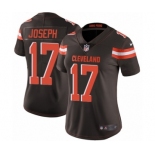 Women's Nike Cleveland Browns #17 Greg Joseph Brown Team Color Vapor Untouchable Limited Player NFL Jersey