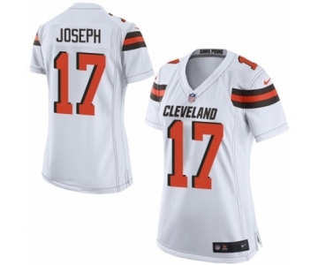 Women's Nike Cleveland Browns #17 Greg Joseph Game White NFL Jersey