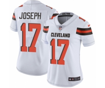 Women's Nike Cleveland Browns #17 Greg Joseph White Vapor Untouchable Limited Player NFL Jersey