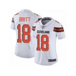 Women's Nike Cleveland Browns #18 Kenny Britt Vapor Untouchable Limited White NFL Jersey