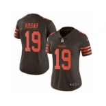 Women's Nike Cleveland Browns #19 Bernie Kosar Limited Brown Rush NFL Jersey