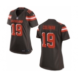 Women's Nike Cleveland Browns #19 Corey Coleman Brown Team Color NFL Jersey