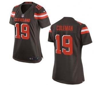 Women's Nike Cleveland Browns #19 Corey Coleman Brown Team Color NFL Jersey