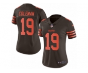 Women's Nike Cleveland Browns #19 Corey Coleman Limited Brown Rush NFL Jersey