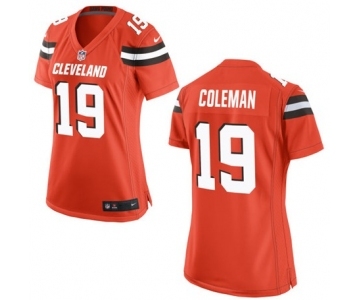 Women's Nike Cleveland Browns #19 Corey Coleman Orange Alternate NFL Jersey