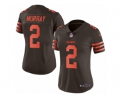 Women's Nike Cleveland Browns #2 Patrick Murray Limited Brown Rush NFL Jersey