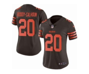 Women's Nike Cleveland Browns #20 Briean Boddy-Calhoun Limited Brown Rush NFL Jersey