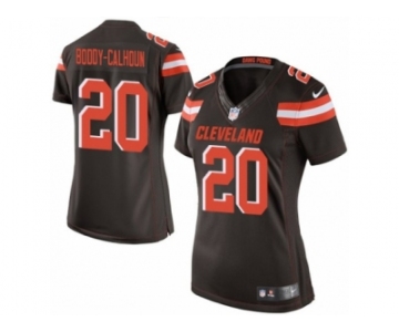 Women's Nike Cleveland Browns #20 Briean Boddy-Calhoun Limited Brown Team Color NFL Jersey