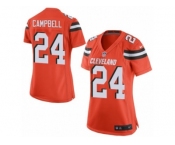 Women's Nike Cleveland Browns #24 Ibraheim Campbell Limited Orange Alternate NFL Jersey