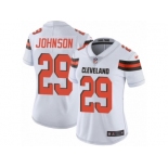 Women's Nike Cleveland Browns #29 Duke Johnson Vapor Untouchable Limited White NFL Jersey