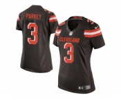 Women's Nike Cleveland Browns #3 Cody Parkey Limited Brown Team Color NFL Jersey