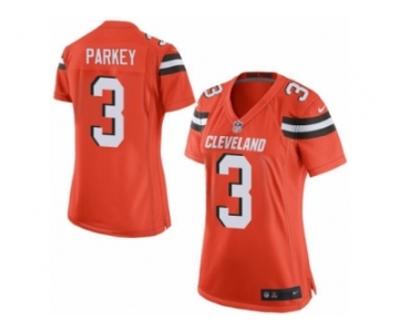 Women's Nike Cleveland Browns #3 Cody Parkey Limited Orange Alternate NFL Jersey