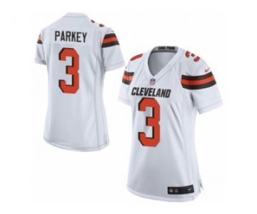 Women's Nike Cleveland Browns #3 Cody Parkey Limited White NFL Jersey