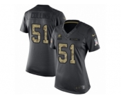 Women's Nike Cleveland Browns #51 Jamie Collins Limited Black 2016 Salute to Service NFL Jersey