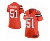 Women's Nike Cleveland Browns #51 Jamie Collins Limited Orange Alternate NFL Jersey