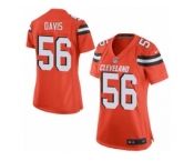 Women's Nike Cleveland Browns #56 DeMario Davis Limited Orange Alternate NFL Jersey