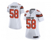 Women's Nike Cleveland Browns #58 Chris Kirksey Limited White NFL Jersey