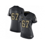 Women's Nike Cleveland Browns #67 Austin Pasztor Limited Black 2016 Salute to Service NFL Jersey