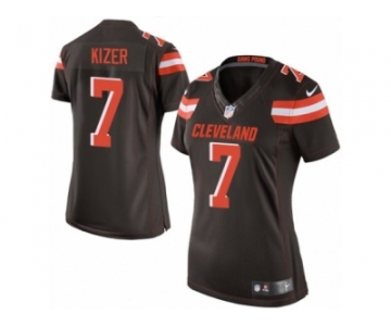 Women's Nike Cleveland Browns #7 DeShone Kizer Limited Brown Team Color NFL Jersey