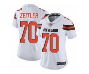 Women's Nike Cleveland Browns #70 Kevin Zeitler Vapor Untouchable Limited White NFL Jersey