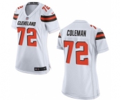 Women's Nike Cleveland Browns #72 Shon Coleman White NFL Jersey