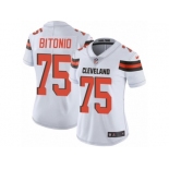 Women's Nike Cleveland Browns #75 Joel Bitonio Vapor Untouchable Limited White NFL Jersey