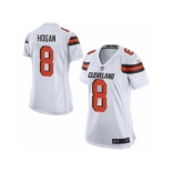 Women's Nike Cleveland Browns #8 Kevin Hogan Limited White NFL Jersey