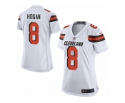 Women's Nike Cleveland Browns #8 Kevin Hogan Limited White NFL Jersey