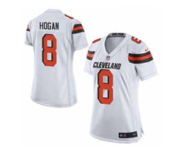 Women's Nike Cleveland Browns #8 Kevin Hogan Limited White NFL Jersey